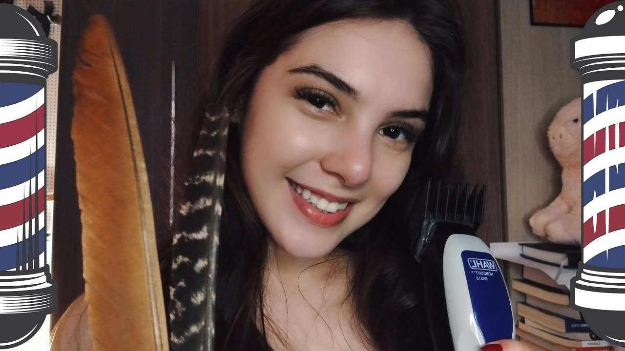 ASMR💈BARBEARIA DE LUXO RELAXANTE (cabelo, barba sobrancelha) - Mori Yumi