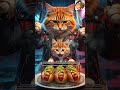 Mom Cat Feeding Her Tiny Kittens Is So Pure 🐱❤️ #cat #funny #cute #animation #cutecat