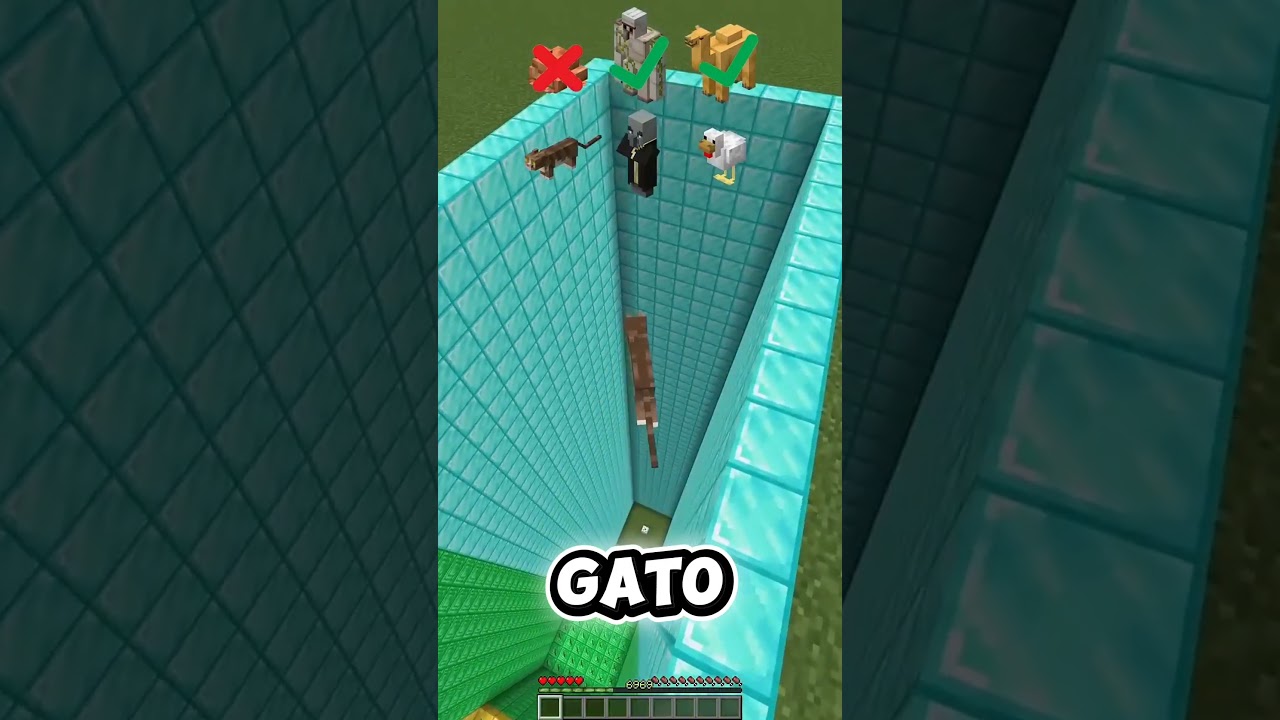 NO TODOS SOBREVIVEN A ESTA CAÍDA… 😨 #fypシ #minecraft #mobs #audio #viral