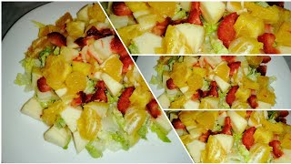 سلاض فواكه ساهلة وصحية حضريها حتى للدقيقة 90??salade fruits facile et rapide?