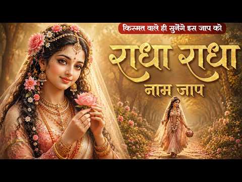 किस्मत वाले ही सुनेंगे इस राधा नाम जाप को |अखंड श्री राधा नाम जप 1 Hour लगातार | Radha Radha Nam Jap