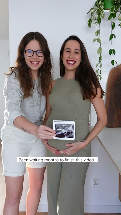 Been waiting months to finish this video!! | Pregnancy to baby | #lesbian #family #shorts