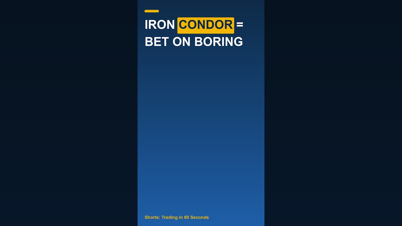 Thumbnail for Iron Condor = Bet on Boring #shorts