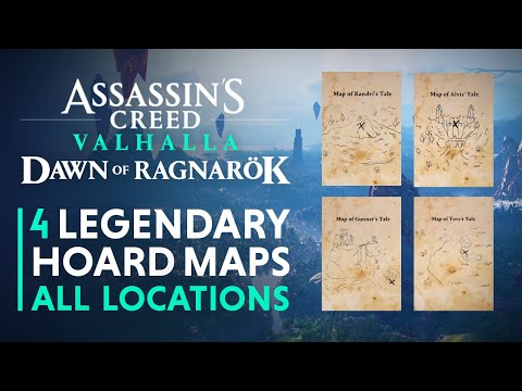 All 4 Legendary Hoard Treasure Map Locations & Rewards - Assassin's Creed Valhalla Dawn of Ragnarök