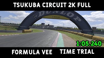 iRacing | Formula Vee | Tsukuba circuit 2k Full | 1:05.240