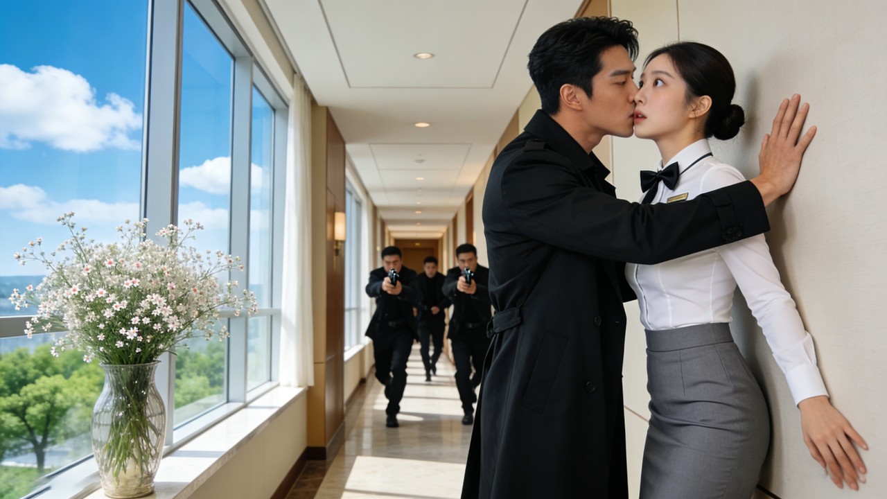 Fille forcée de protéger un homme traqué par un baiser,ignorant qu'il est chef de la mafia amoureux!