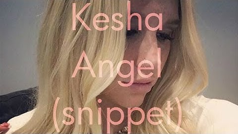 Kesha - Angel 2016 snippet (lyrics on screen)