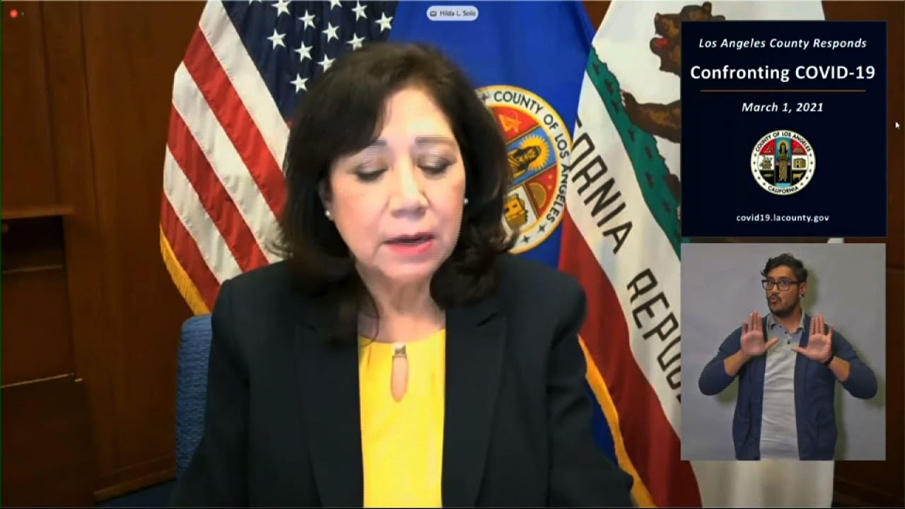 Los Angeles County sees decline in virus case rates - YouTube