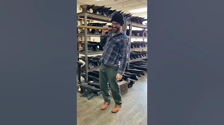 Sometimes you need a 50lb hammer #handmade #blacksmith #anvil #forged #hammer #sizematters