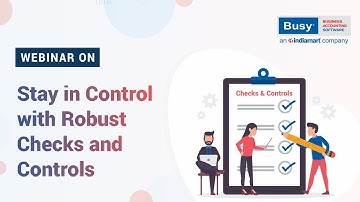 Stay in Control with Robust Checks and Controls (English)
