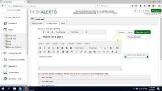 Sending Basic Types of Alerts