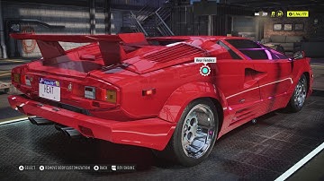 NFS Heat 1989 Lamborghini Countach Customization