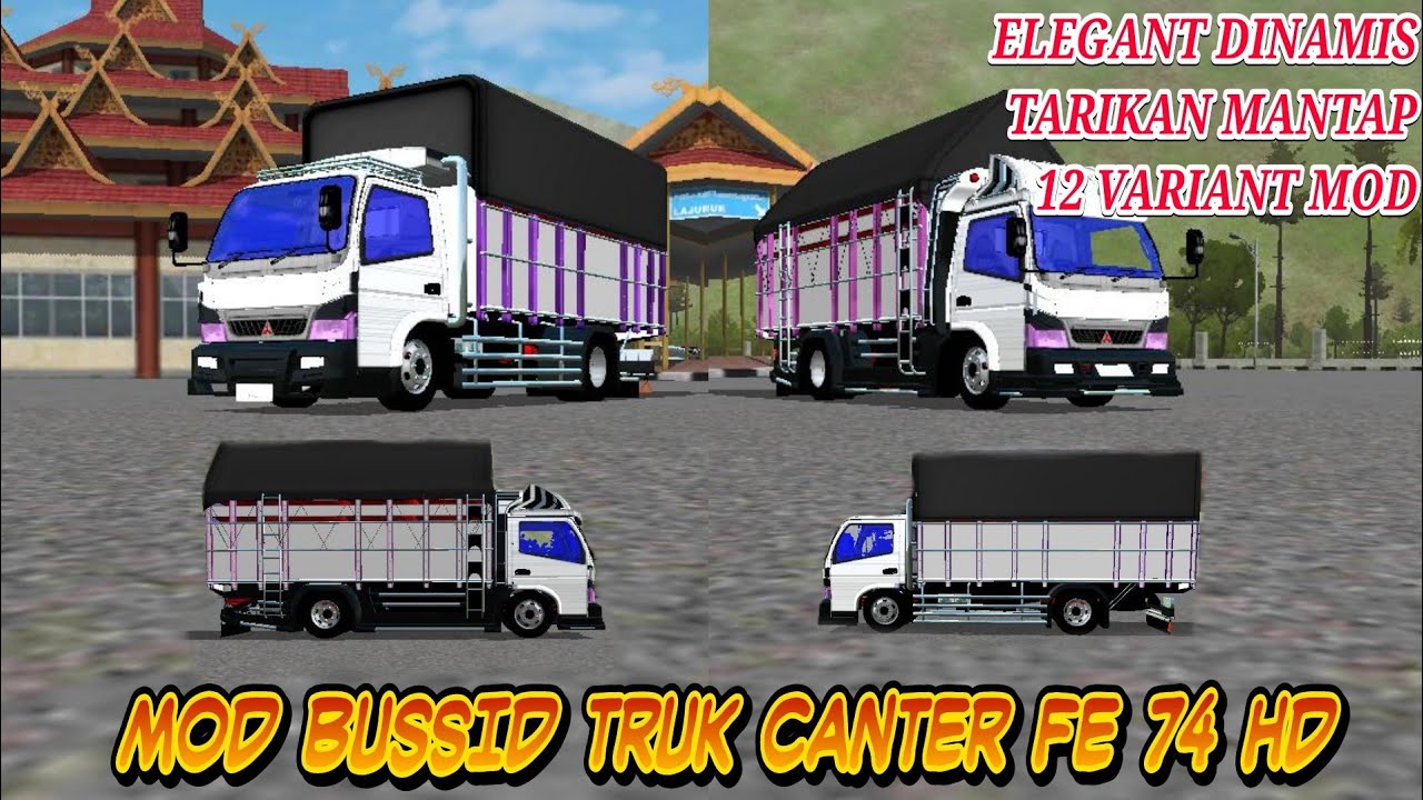 Mod Bussid Truk  Canter  FE 74 HD  By BMI Free Link 