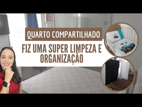 🔴QUARTO COMPARTILHADO PEQUENO limpeza e organização