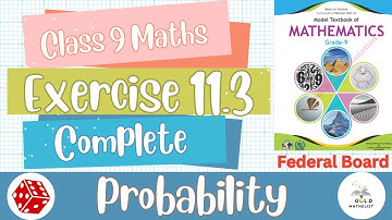 Class 9 Maths Chapter 11 Exercise 11.3 | Probability and Relative Frequency | NBF | Federal Board