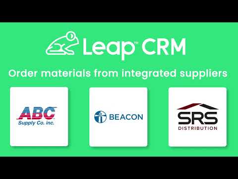 Material Ordering in Leap CRM - video from Leap to Digital