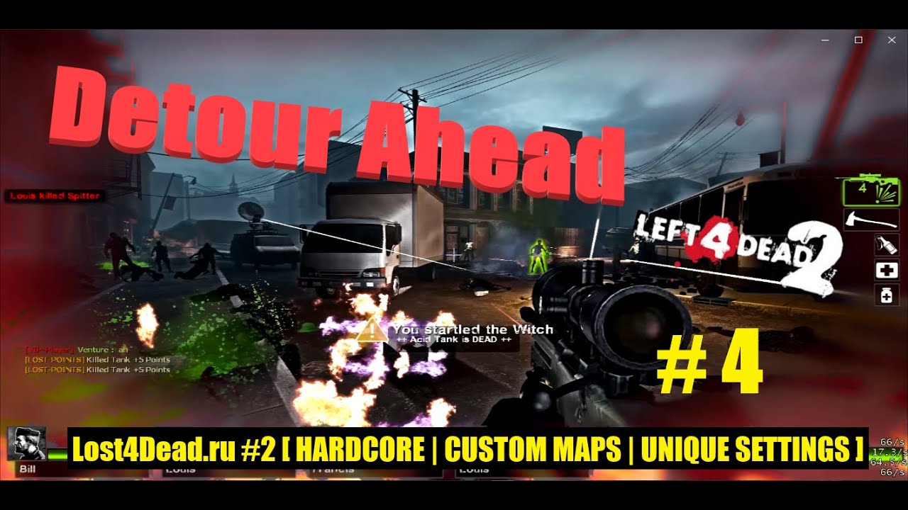 L4D2 - Detour Ahead #4 - Lost4Dead.ru #2 [ HARDCORE | CUSTOM MAPS ...