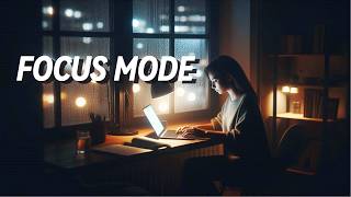 Deep Focus Mode – 1 Hour Rainy Night Lofi (No Distractions) 🌧️