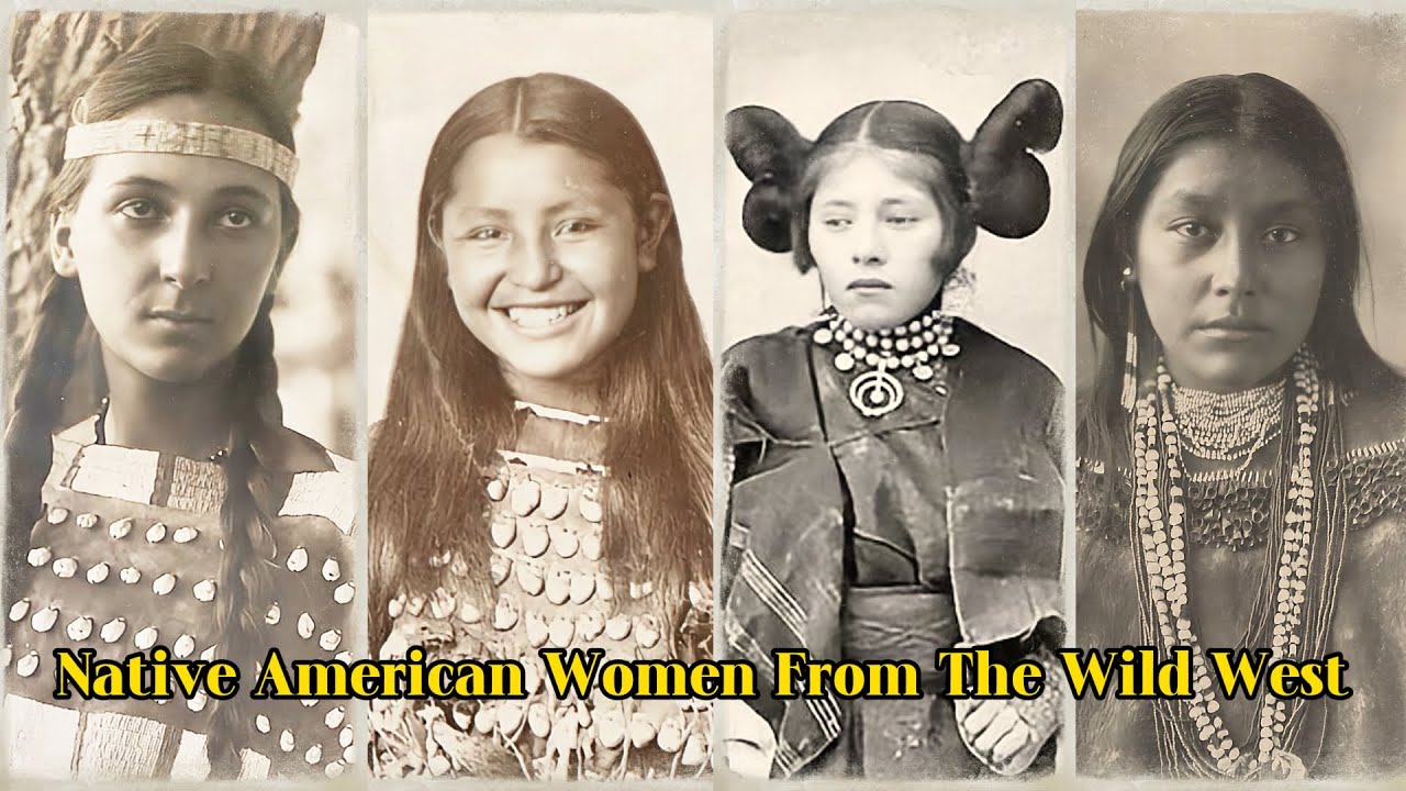 Portraits of BEAUTIFUL Native American Girls from the OLD WEST!