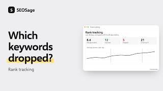 Rank Tracking From Search Console Data: See Which Keywords Dropped | SEOSage