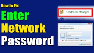 how to fix enter network password credentials in windows 10 or 11 step by step in hindi 2023