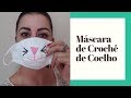 Máscara de Crochê Covid Coelho