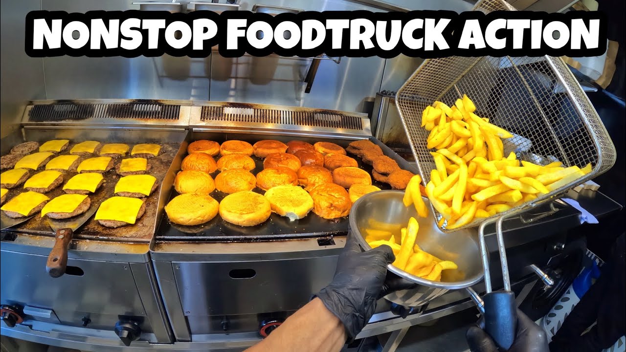 POV: Another Day Cooking in My Food Truck🍔🔥