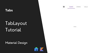 TabLayout | Tabs | Material Design | Android UI Tutorial