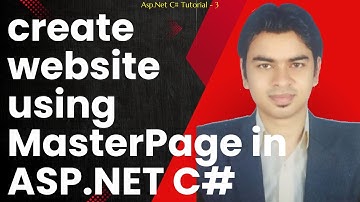 How to create website using MasterPage in ASP.NET C# #aspdotnet #programming