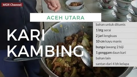 KARI KAMBING KHAS ACEH UTARA