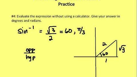 13.4 Inverse Trigonometry (Practice)