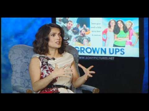 Salma Hayek de Grown Ups (Son Como Nios) en entrevista con Alex Medela -