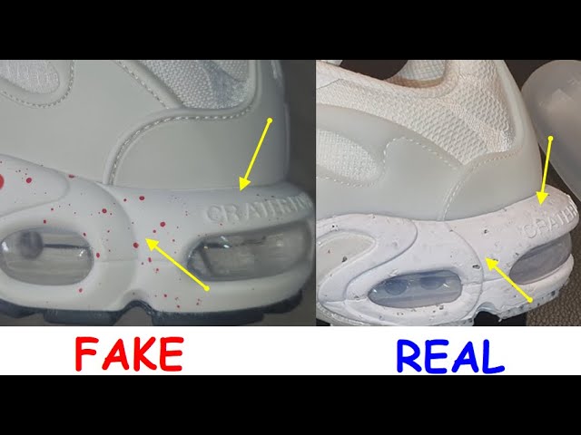 Nike Airmax Plus Terraspace real vs fake. How to spot fake nike air TS plus  terraspace trainers - YouTube