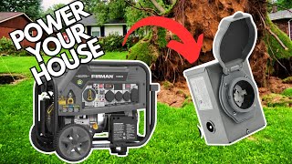 How to POWER your house with a GENERATOR! Backfeeding SAFELY 2023