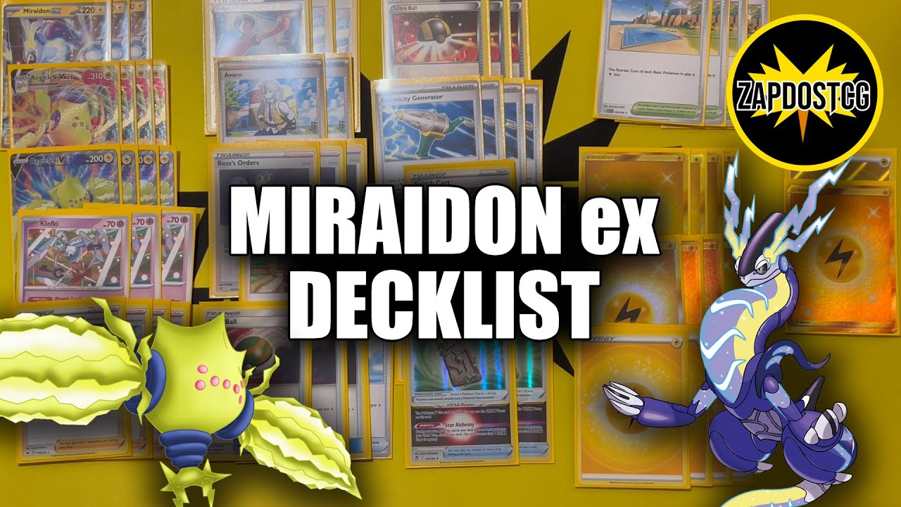 ItsMeJoji on X: Deck list for the upcoming Miraidon ex League