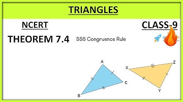 Triangles  Theorem 7.4 Poof || Chapter 7|| Ncert Class9th maths #triangles #class9thmathsncert