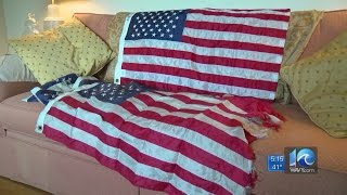 Local veteran working to replace worn flags