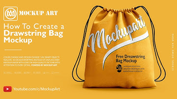 How to make a Drawstring Bag Mockup| Photoshop Mockup Tutorial