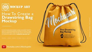 How to make a Drawstring Bag Mockup| Photoshop Mockup Tutorial How to make a Drawstring Bag Mockup| Photoshop Mockup Tutorial