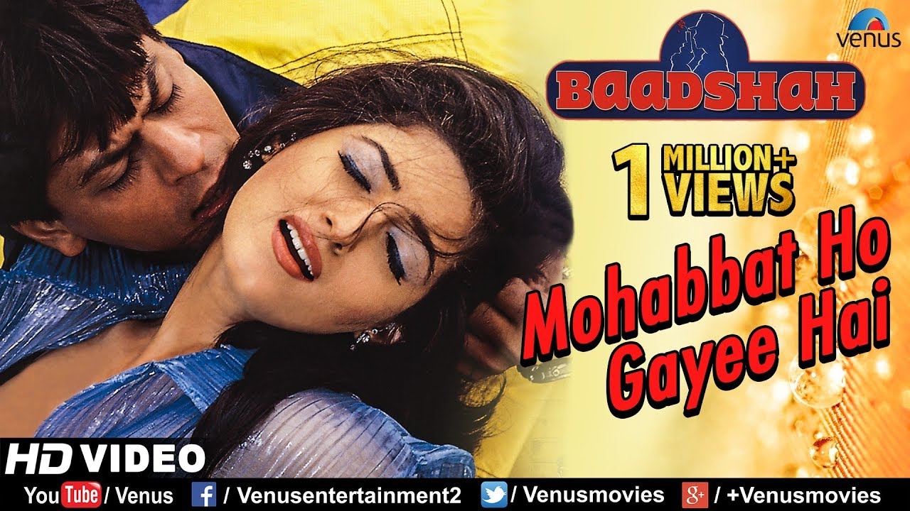 Mohabbat Ho Gayee Hai  HD VIDEO  Shahrukh Khan  Twinkle Khanna Baadshah 90s Romantic Love Song