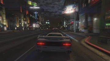 White Ferrari by Frank Ocean but it's GTA and you're actually driving a white Ferrari