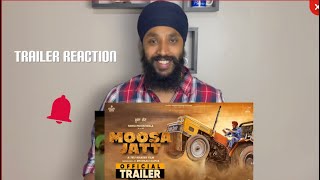 MOOSA JATT | Sidhu Moosewala | Official Trailer | REACTION
