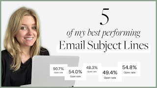 Email Subject Lines that Get OPENED! (tips + examples from 50% open rate emails!)