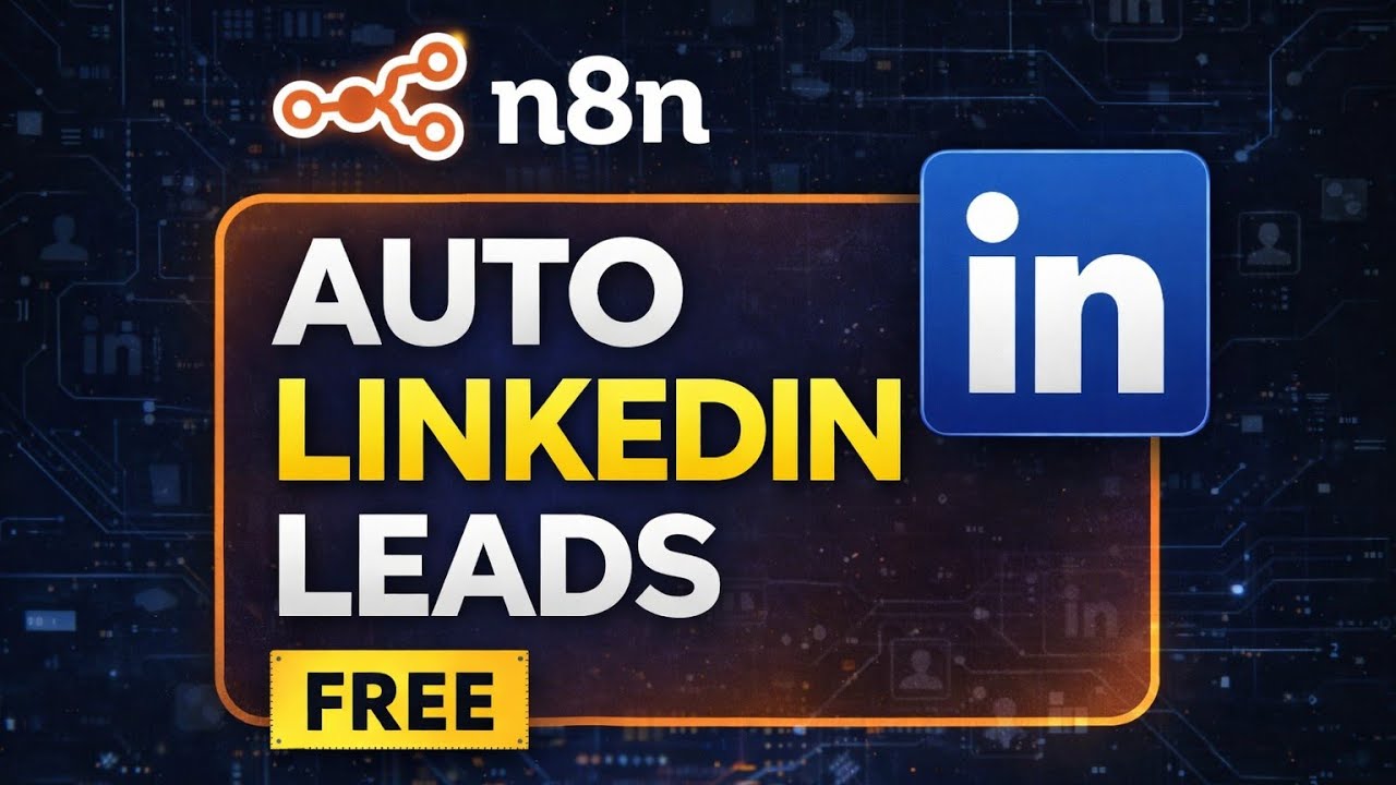 I Built a FREE LinkedIn Lead System Using n8n (Hindi) - YouTube