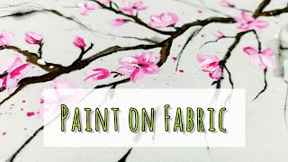 Floral design for saree Tutorial | Main tips for painting on fabric