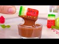 🍉 Fresh Miniature Watermelon Ice Cream Recipe | Delicious Miniature Watermelon Cake and Dessert Idea