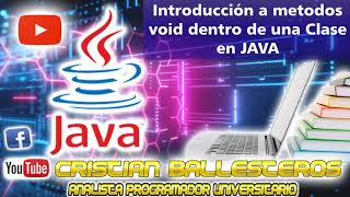 Clases y metodos void en JAVA Ejemplo menu suma resta multiplicacion division PARTE 1/4