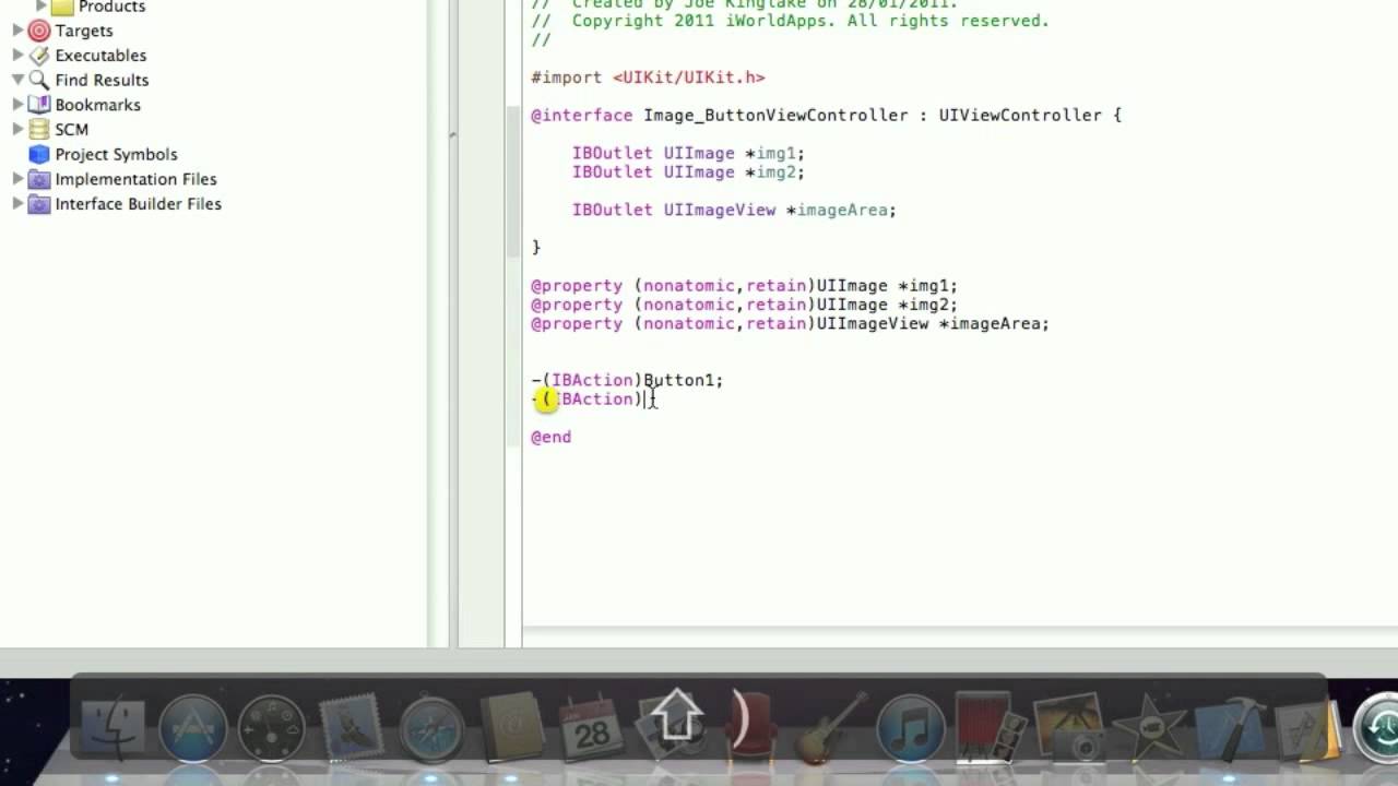 iPhone SDK Tutorial - Buttons That Change An Image - YouTube