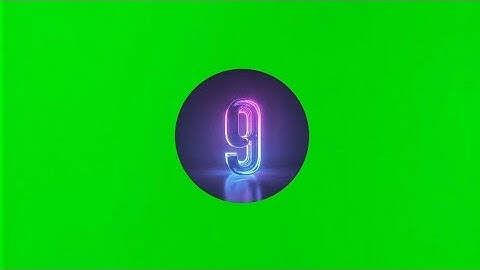 10 Second Timer Countdown with Sound in Green Screen for Educational Video | No Copyright|