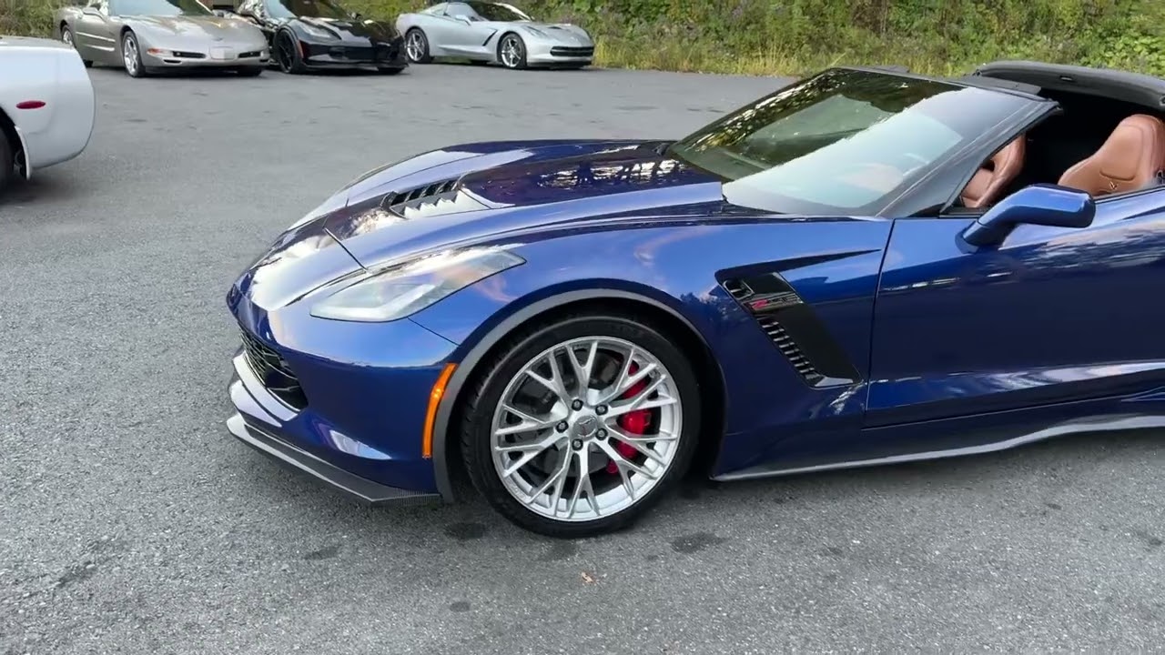 16 Corvette Z06 2LZ Coupe. Admiral Blue with Kalahari leather. 6.2